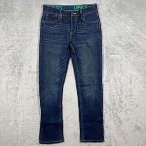 Levi's 511 Slim Fit Jeans‎ Women 14 Reg Dark Wash Indigo Adjustable Waist 26x27